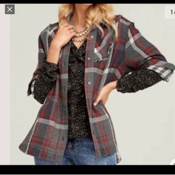 Cabi Medium Tavern Flannel Jacket, excellent condition - Picture 1 of 5